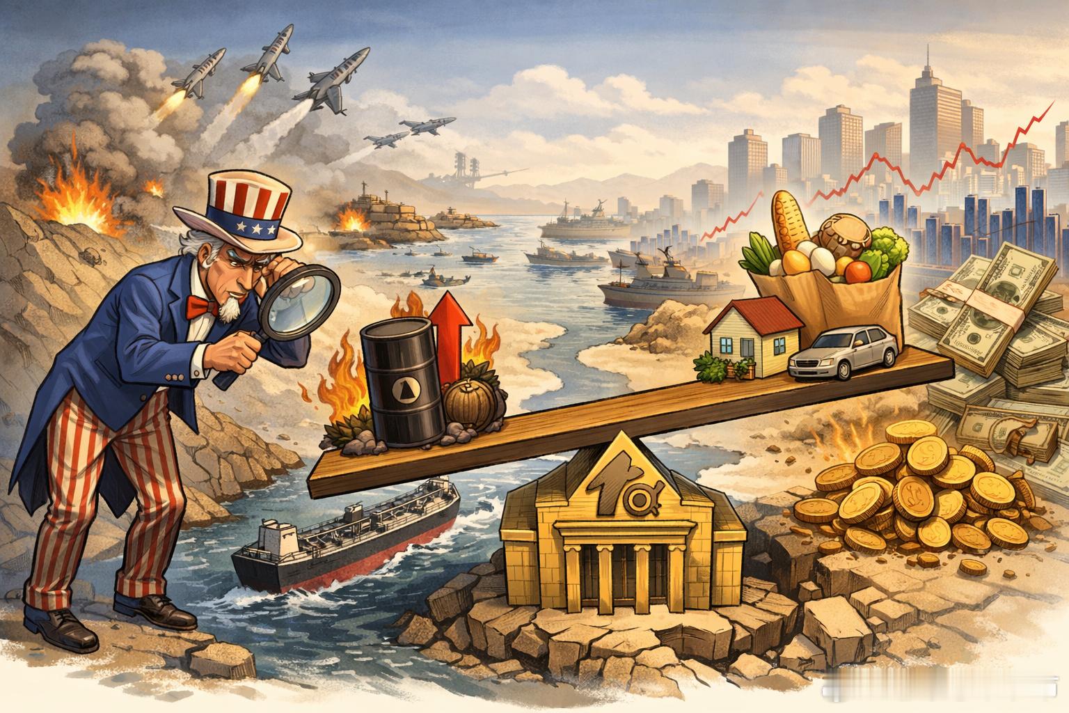 霍尔木兹一旦起波澜，美联储就很难动手：油价、通胀与利率之间那条最敏感的链条霍尔木