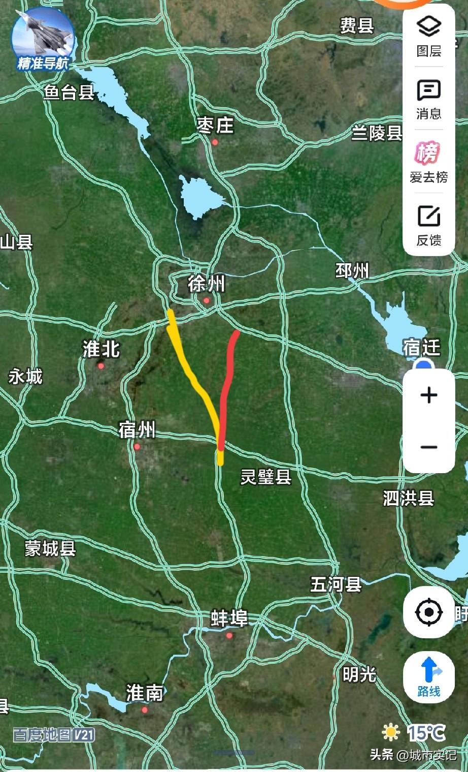 济宁到合肥高速公路可能要改线了，原本走徐州西边介入，徐州改到东边了。不知道什么情