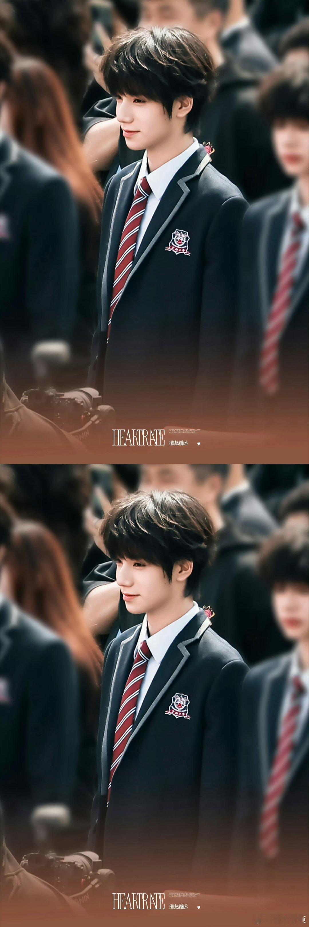 王橹杰新剧开机look王橹杰开机造型路透王橹杰新剧开机look，不错不错，