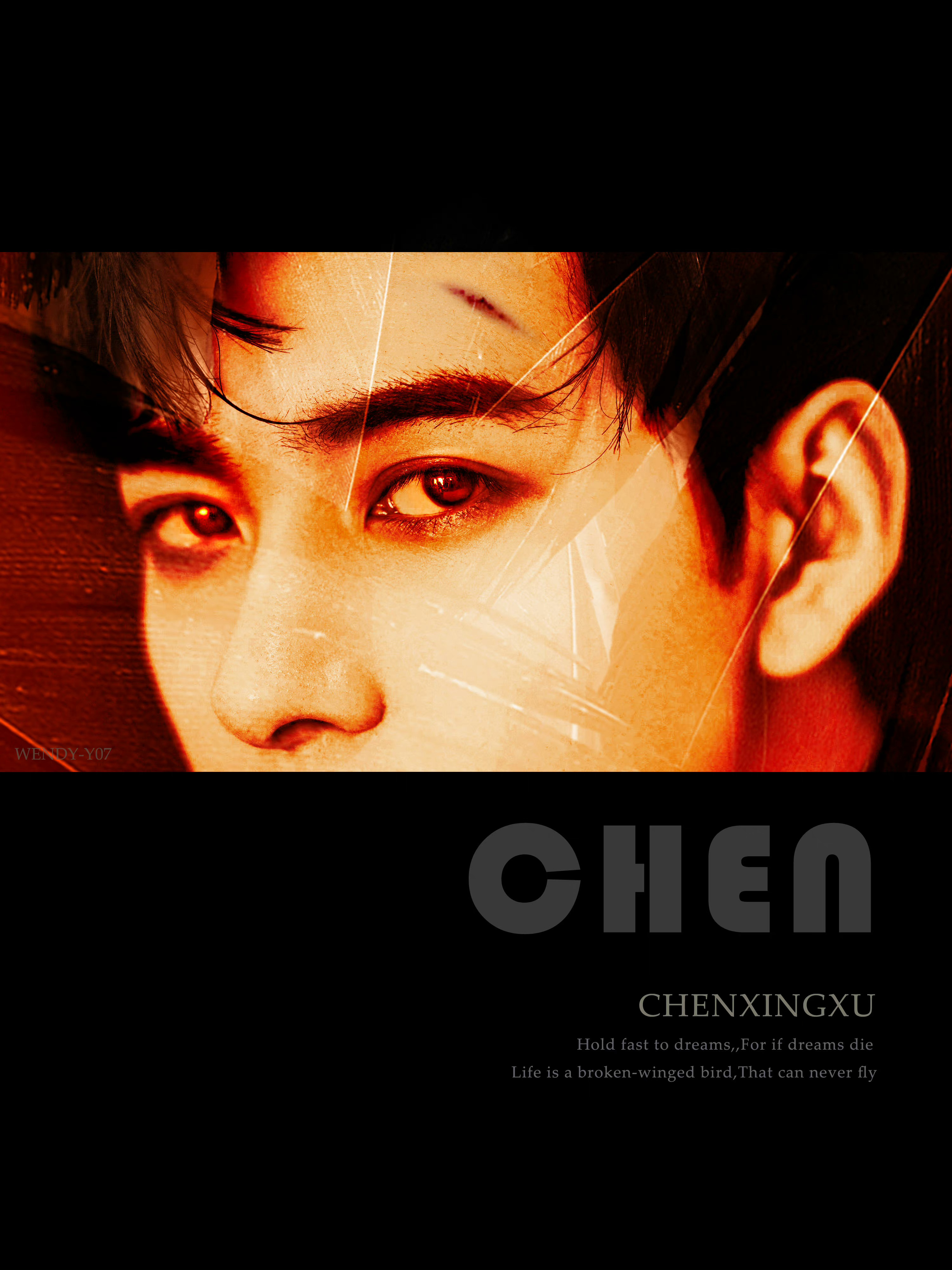 陈星旭陈星旭陆行之陈星旭金枝  曾执圣光，今坠尘荒。残翼染血，碎骨凝霜。泪光如炬