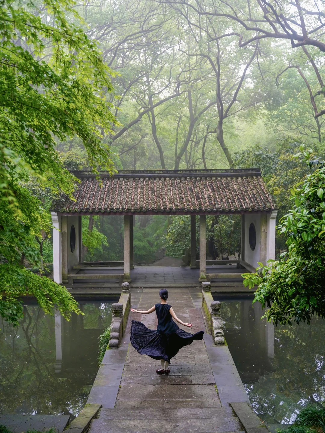 雨天虎跑｜烟雨山林，偷得浮生半日闲