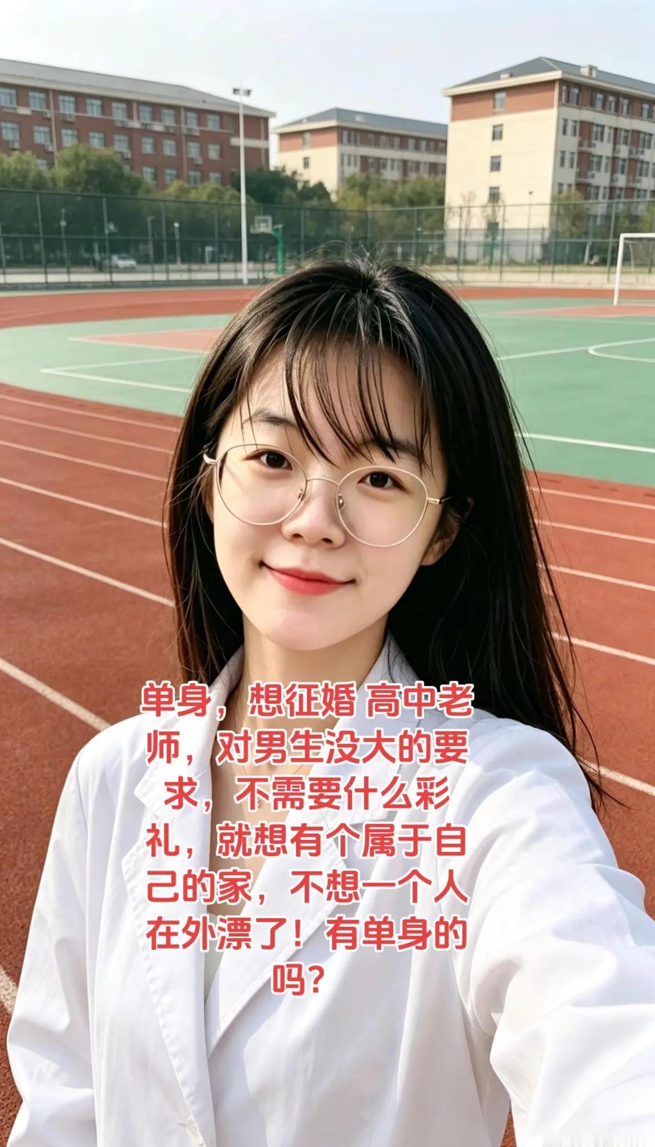 这位美女征婚：单身，高中老师，对男生没有要求，不要彩礼，就想有一个属于自己的家。