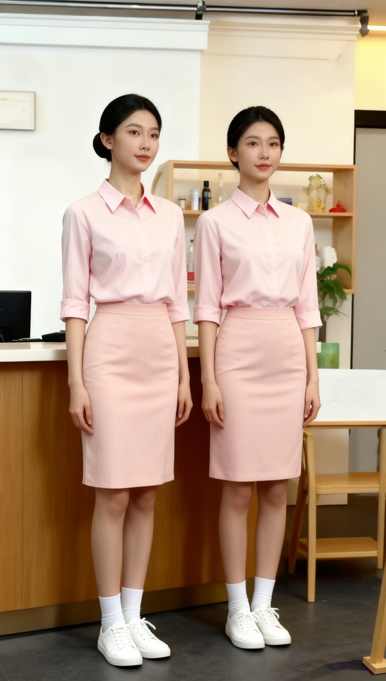 开个小店，定制这身工作服。
大家说，好看吗？