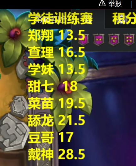 炉石传说 戴大哥这么有实力吗？学徒训练赛，四局三鸡，28.5分断层领先，而郑翔一