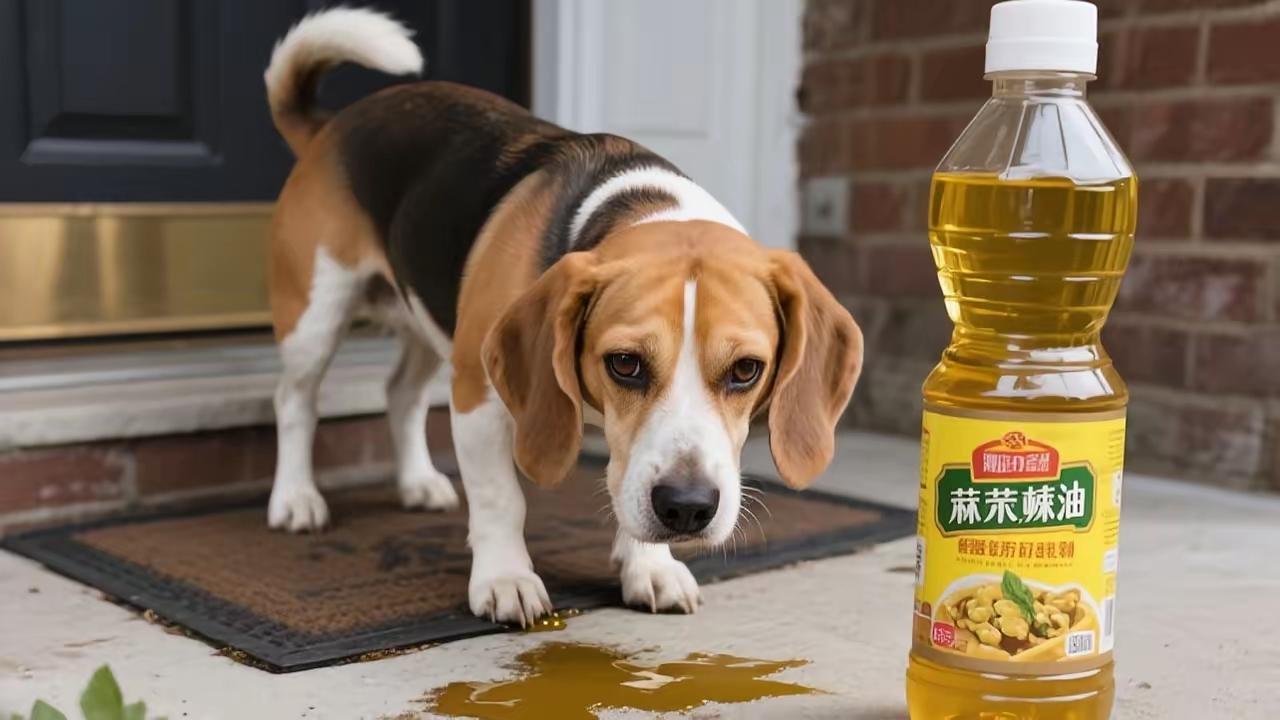 邻居家狗总在我门口大小便，沟通无效还被反呛，我一瓶芥末油教他做人！
 
真不是我