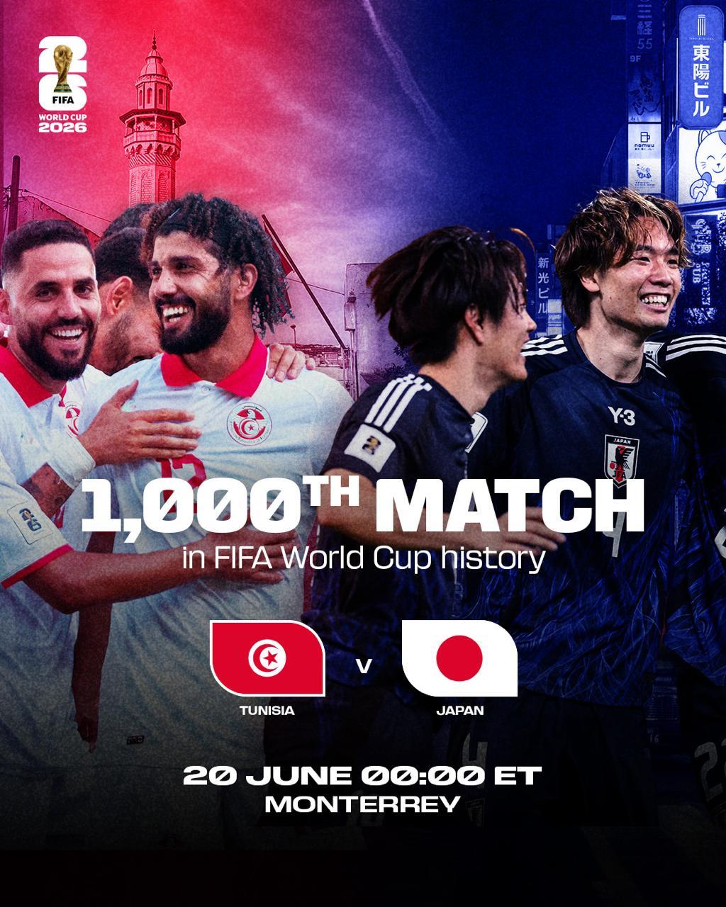 #日本造亚洲世界杯最大比分胜利# 世界杯F组第二轮，日本队4-0战胜突尼斯，取得