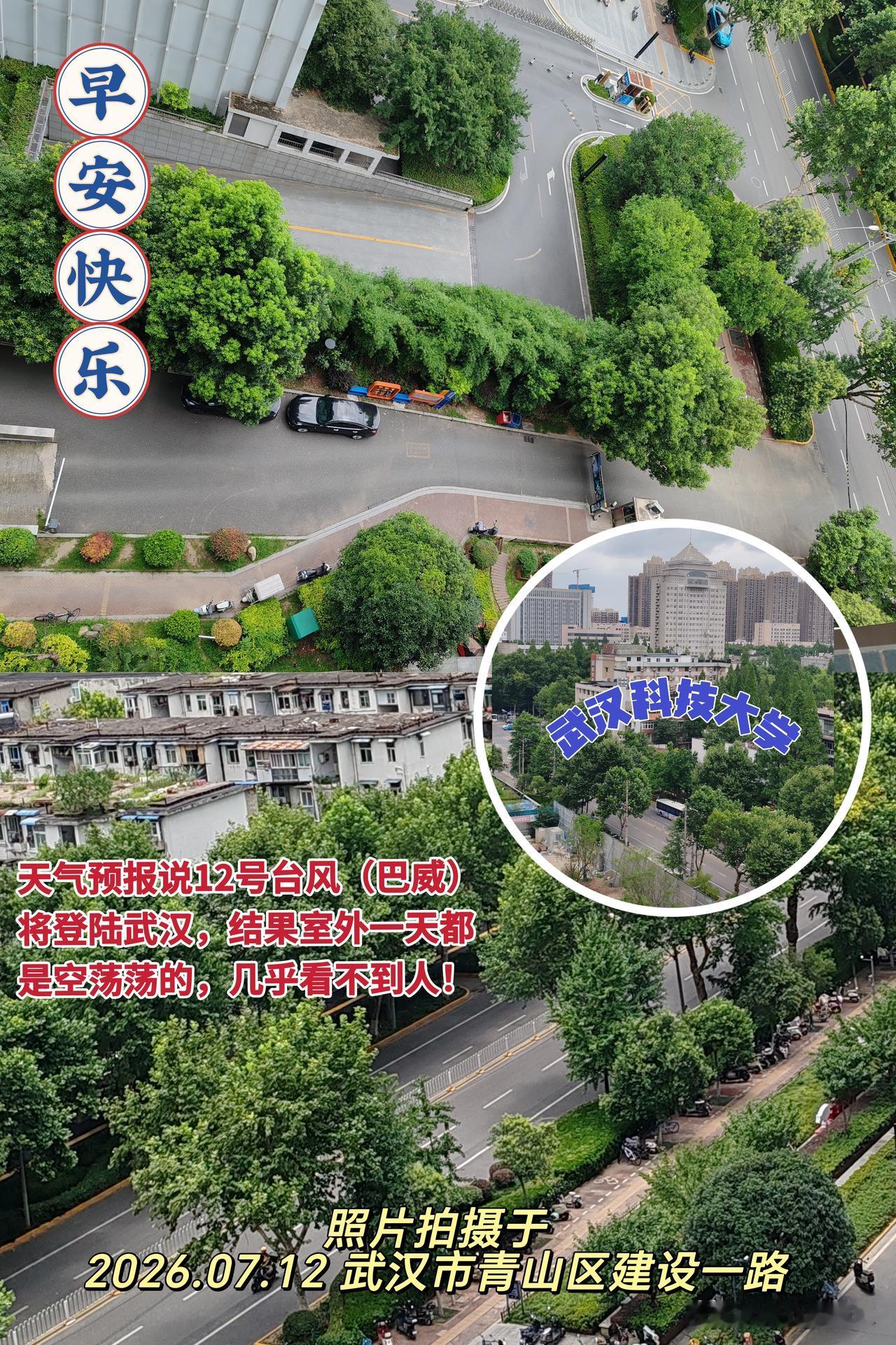 新的一天大家早上好！🍎🇨🇳🍎
天气预报说7月12日强台风（巴威）将登陆武
