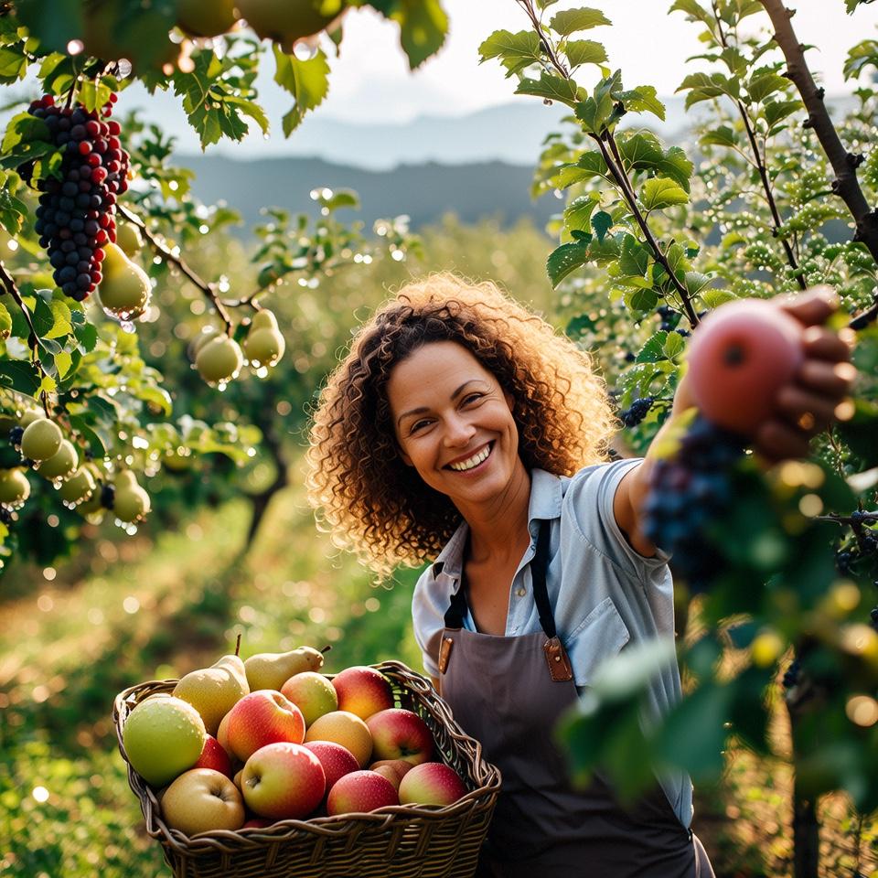 上联：如许秋光如我意

下联：满园香果惹君馋