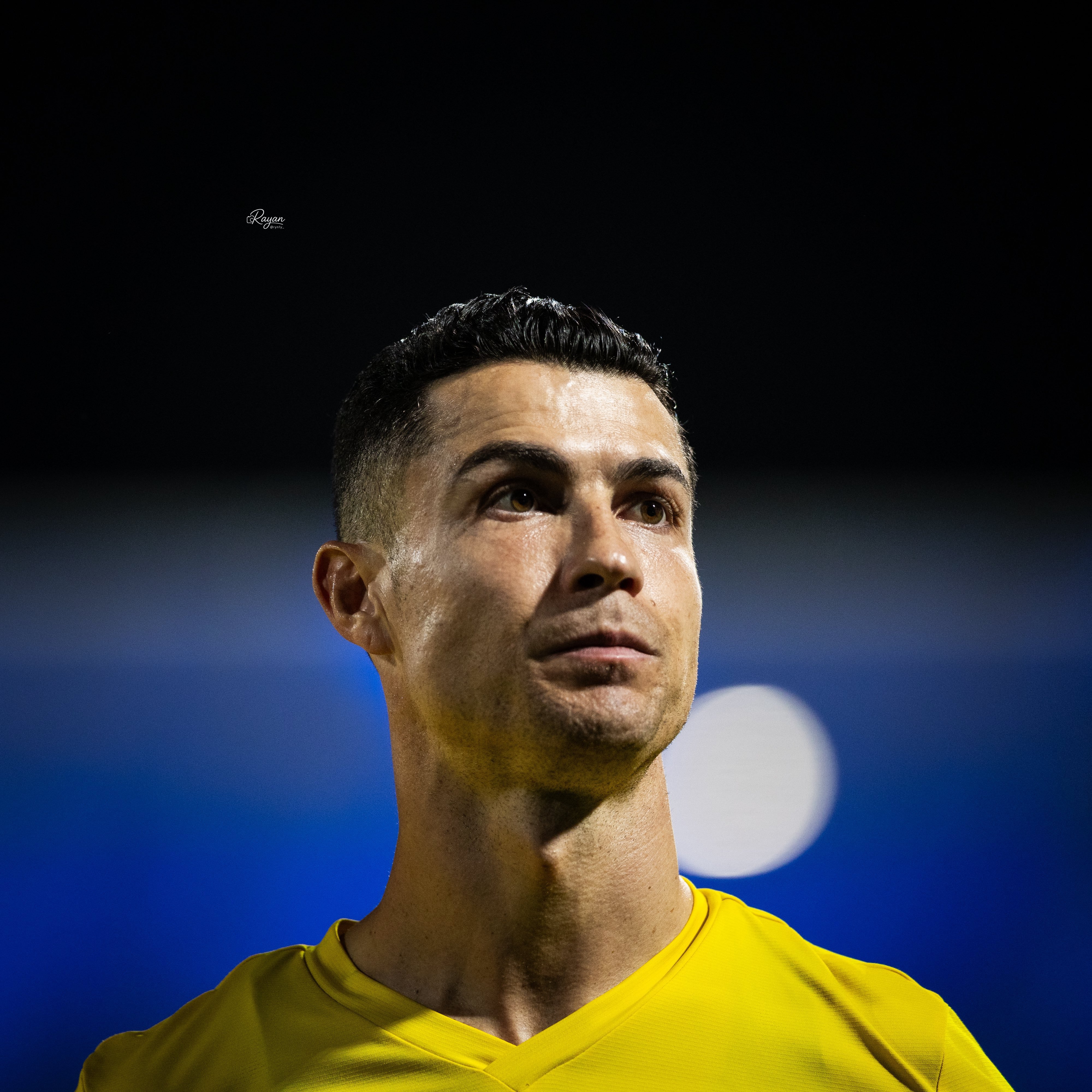 C罗c罗 纯黄色的打底～ 