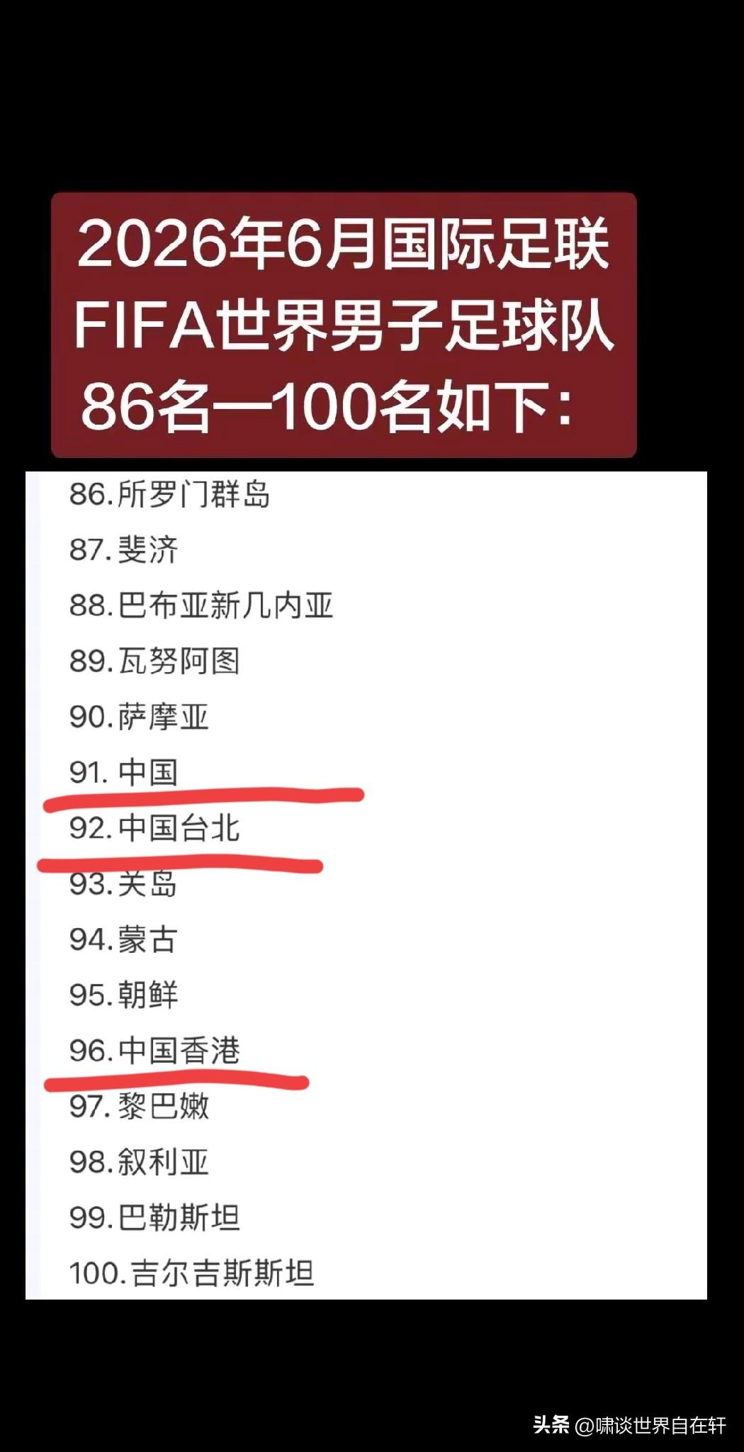 越来越怀疑，
中国人真的不适合玩足球，
一国两制三只球队，
步调一致，
都是字面