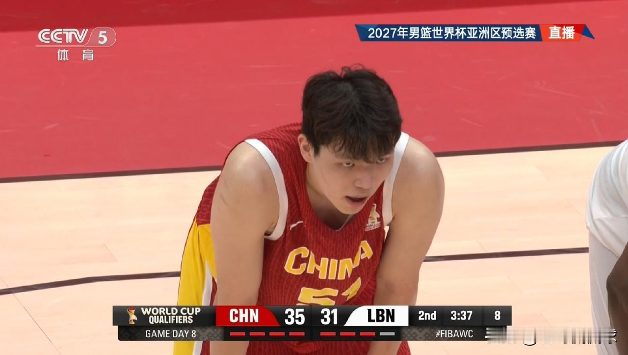 中国男篮巨星杨瀚森真是球队的救世主！在今天中国男篮主场以89：87险胜黎巴嫩男篮