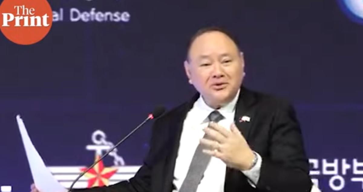 一张旧纸条，硬是被菲律宾防长演成国际会议大型 “脱口秀” 现场！

首尔安全对话