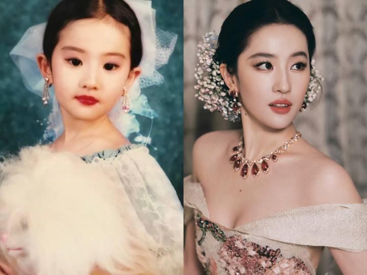“神仙姐姐”可不是随便叫的，刘亦菲真的是从小美到大。