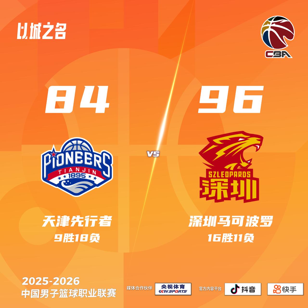 天津先行者 84-96 深圳马可波罗天津男篮vs深圳男篮
天津先行者：林庭谦21