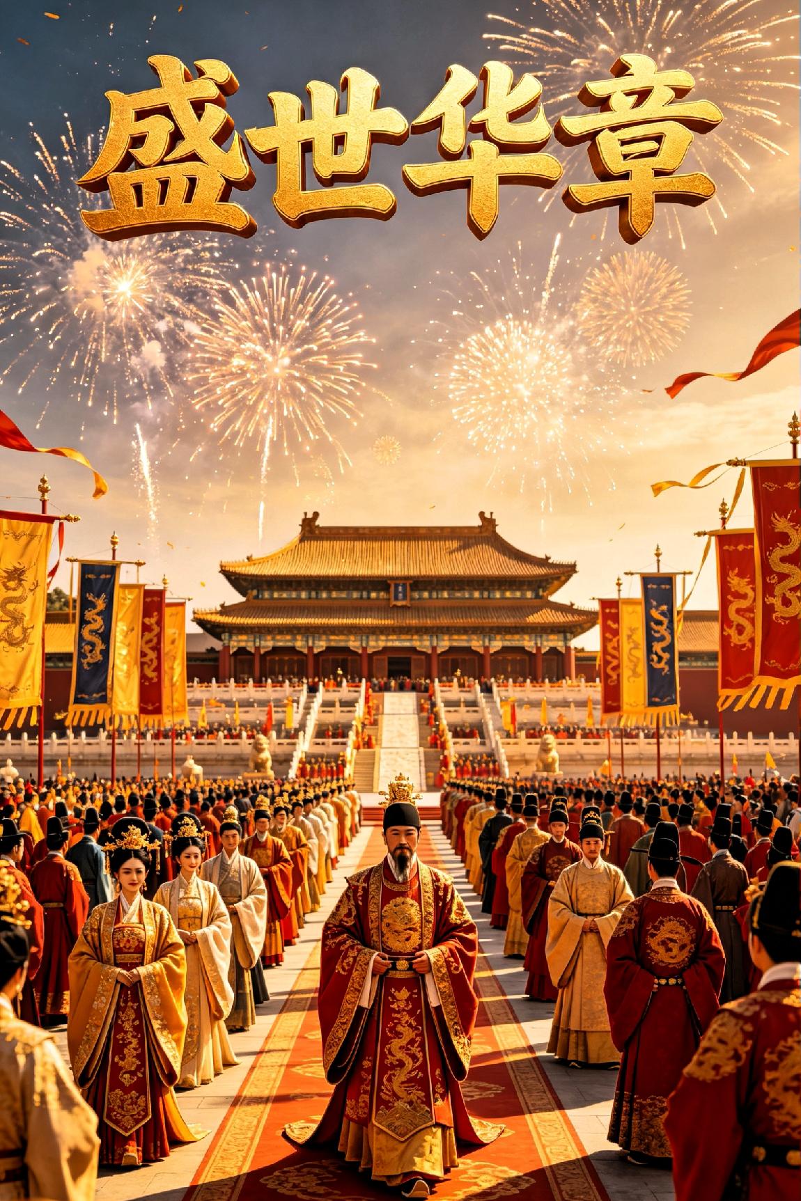 《盛世华章》——七言律诗

 
山河万里焕晴光，瑞气盈门绕梓乡。

平野青畴翻翠
