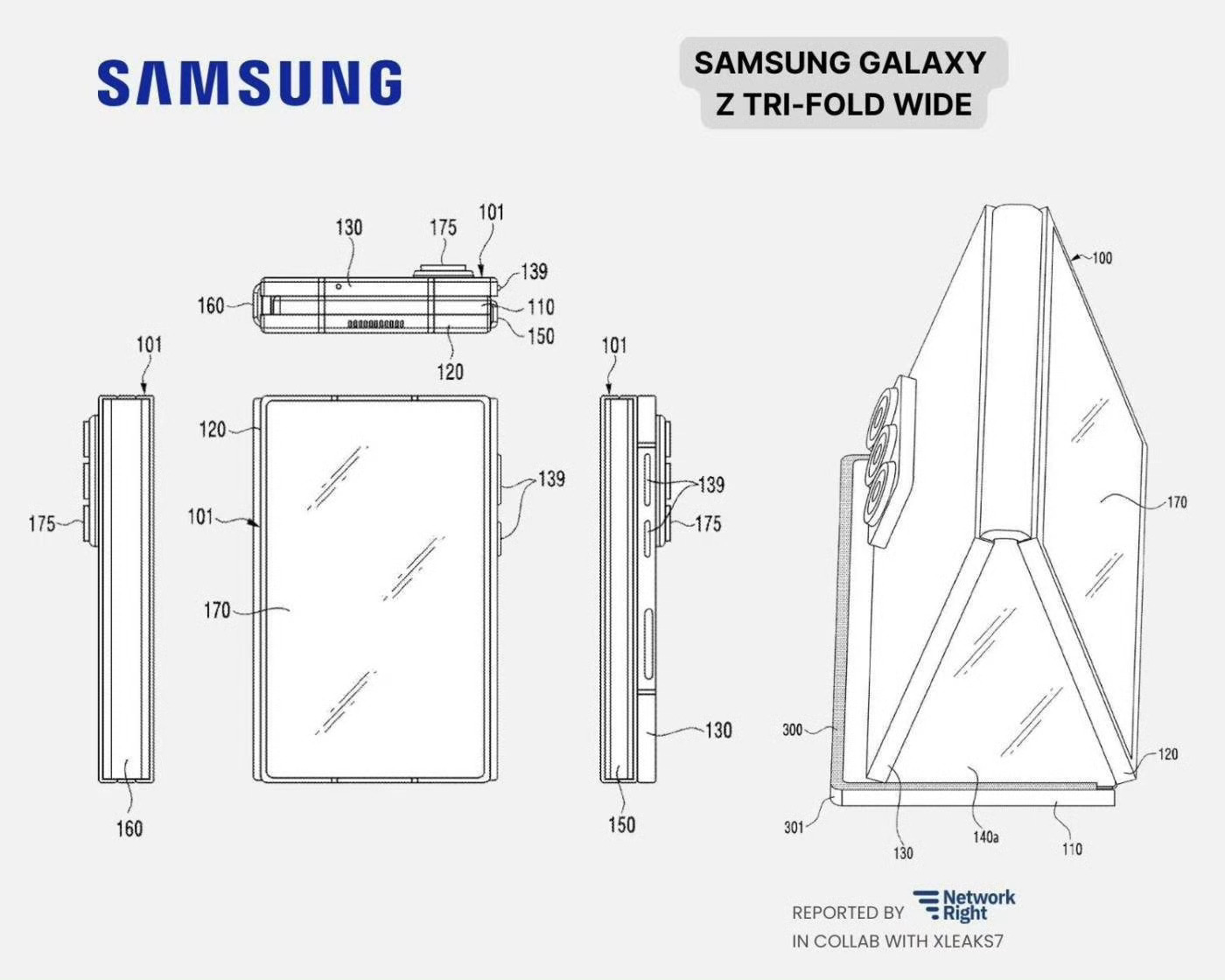 三星阔屏三折叠手机曝光 建议三星放弃幻想