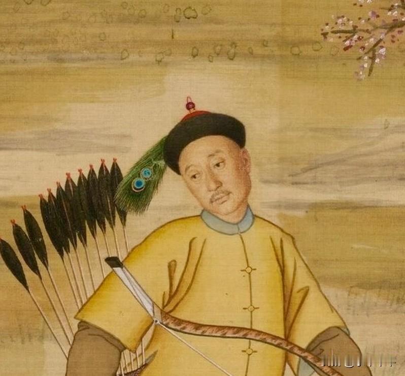 《乾隆皇帝射猎图》，这乾隆爷竟和佩斯先生十分相像，简直惟妙惟肖啊！