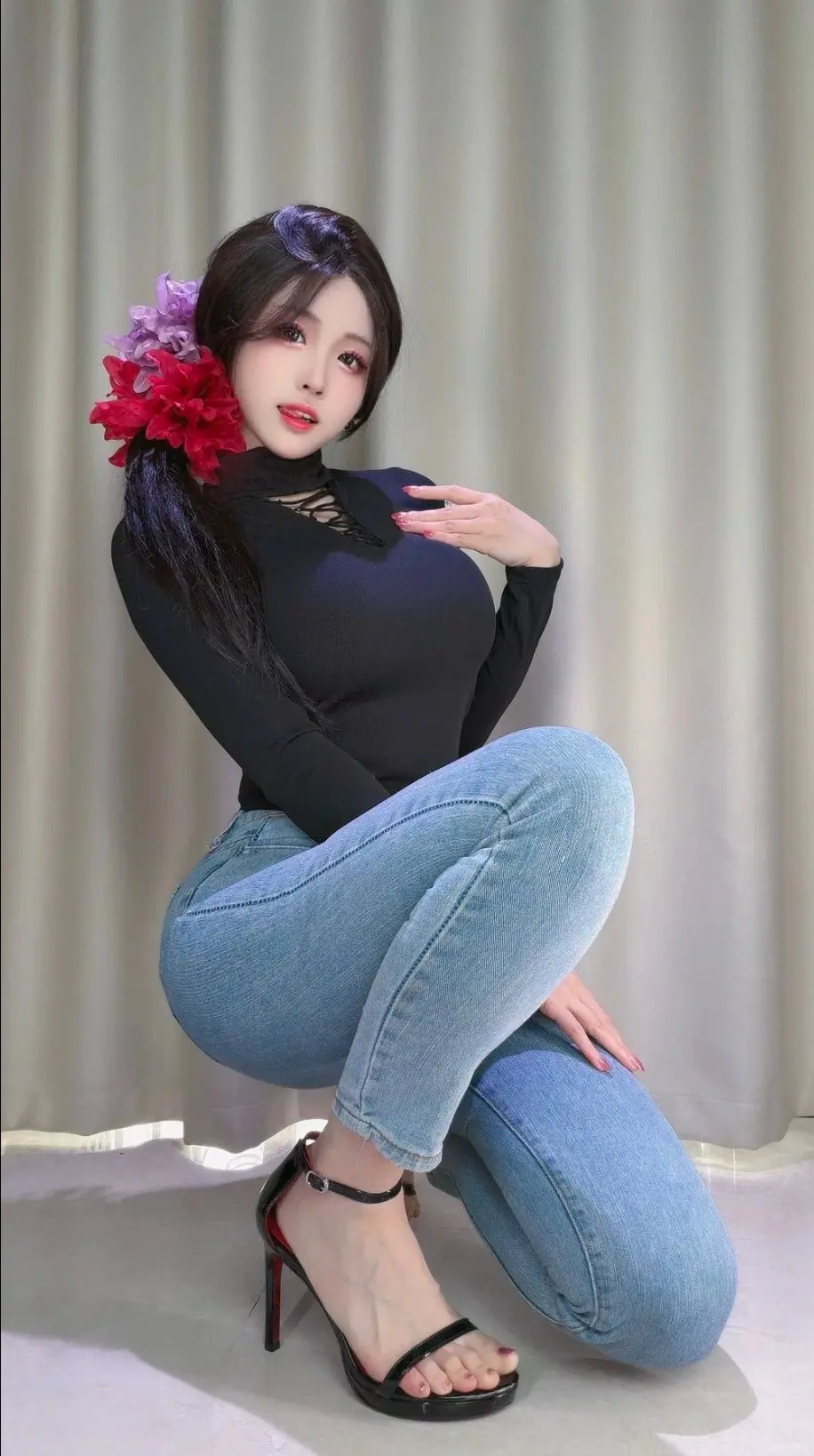 牛仔裤女神 御姐模特