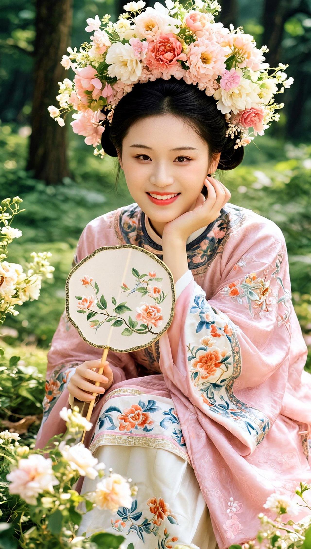 这AI汉服照拍得我差点穿越回古代，还以为自己是哪家的大小姐。结果一照镜子，还是那