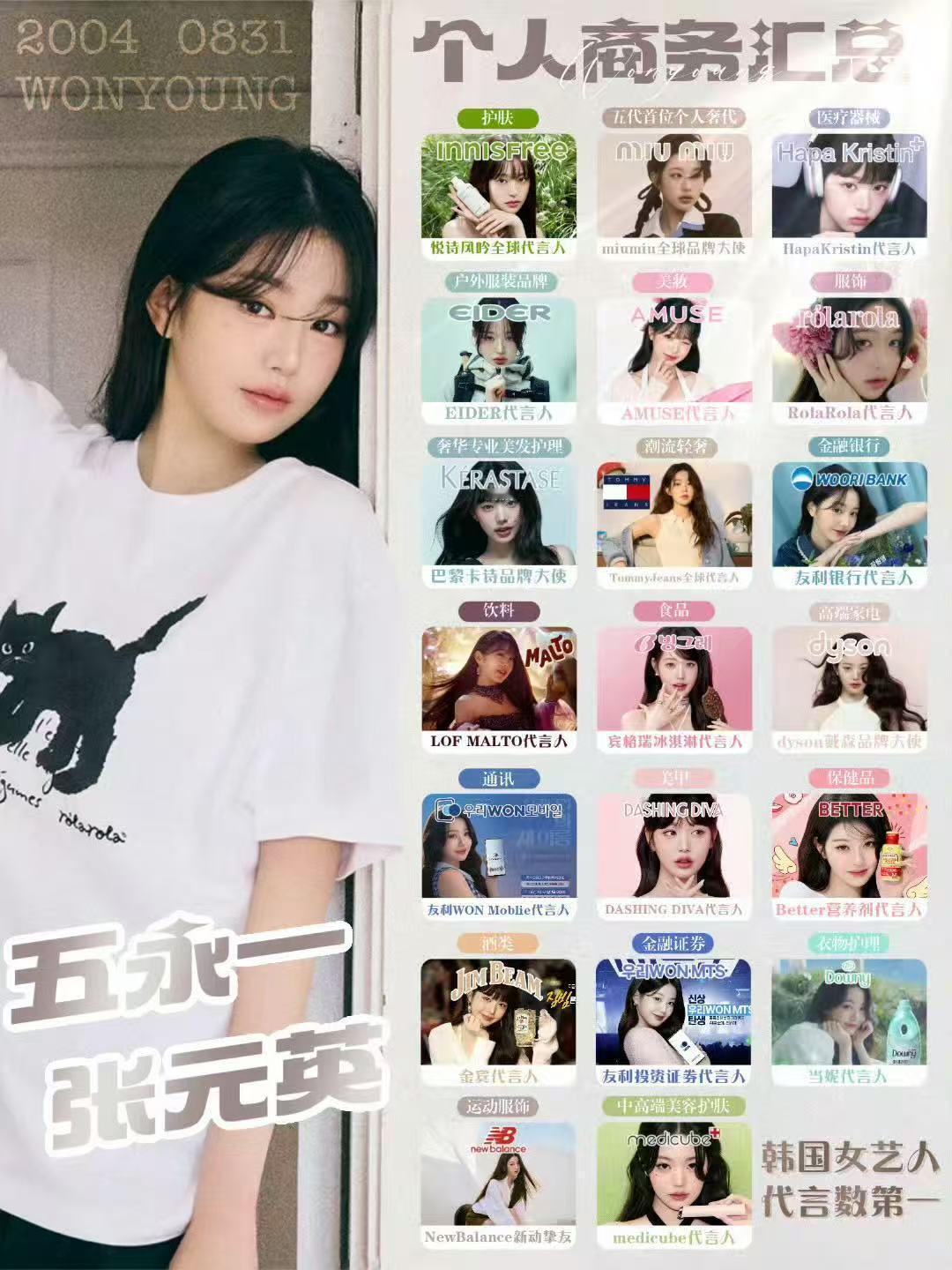如何看待张元英粉丝靠微商代言吹含金量却被安宥真lv推封和柳智敏nike代言回旋镖