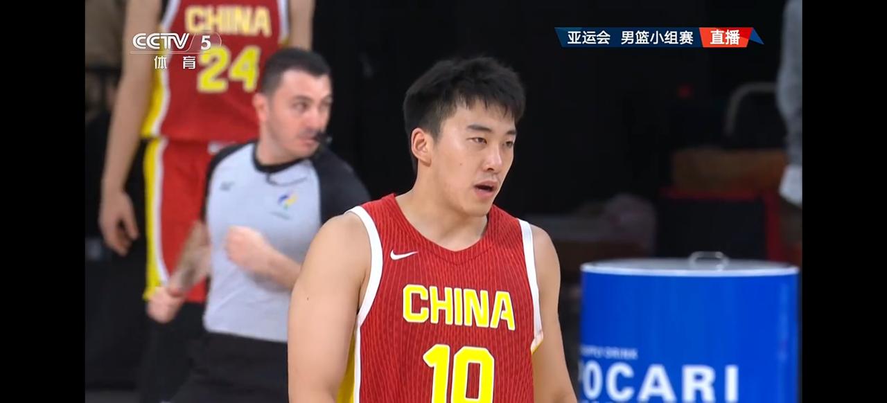 北京时间9月12日下午三时，亚运会男篮小组赛C组第二轮，中国男篮105：59大胜
