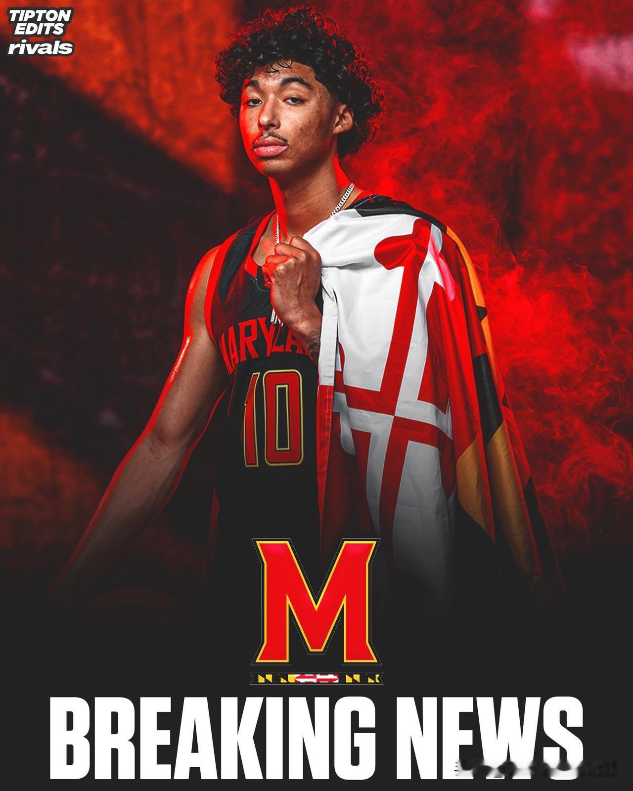 TOP40四星后卫Kaden House宣布承诺NCAA男篮 马里兰大学，来自菲