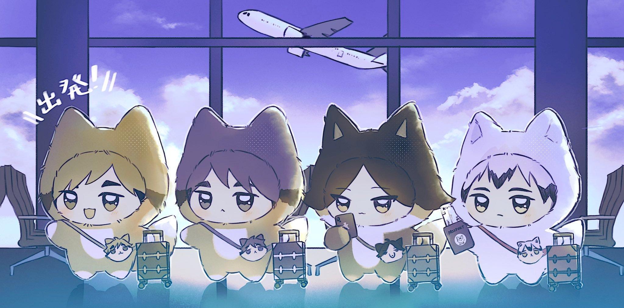 #排球少年##漫视界企划# 狐狸🦊军团去旅行了✈️ x：Kosachi_ ​​