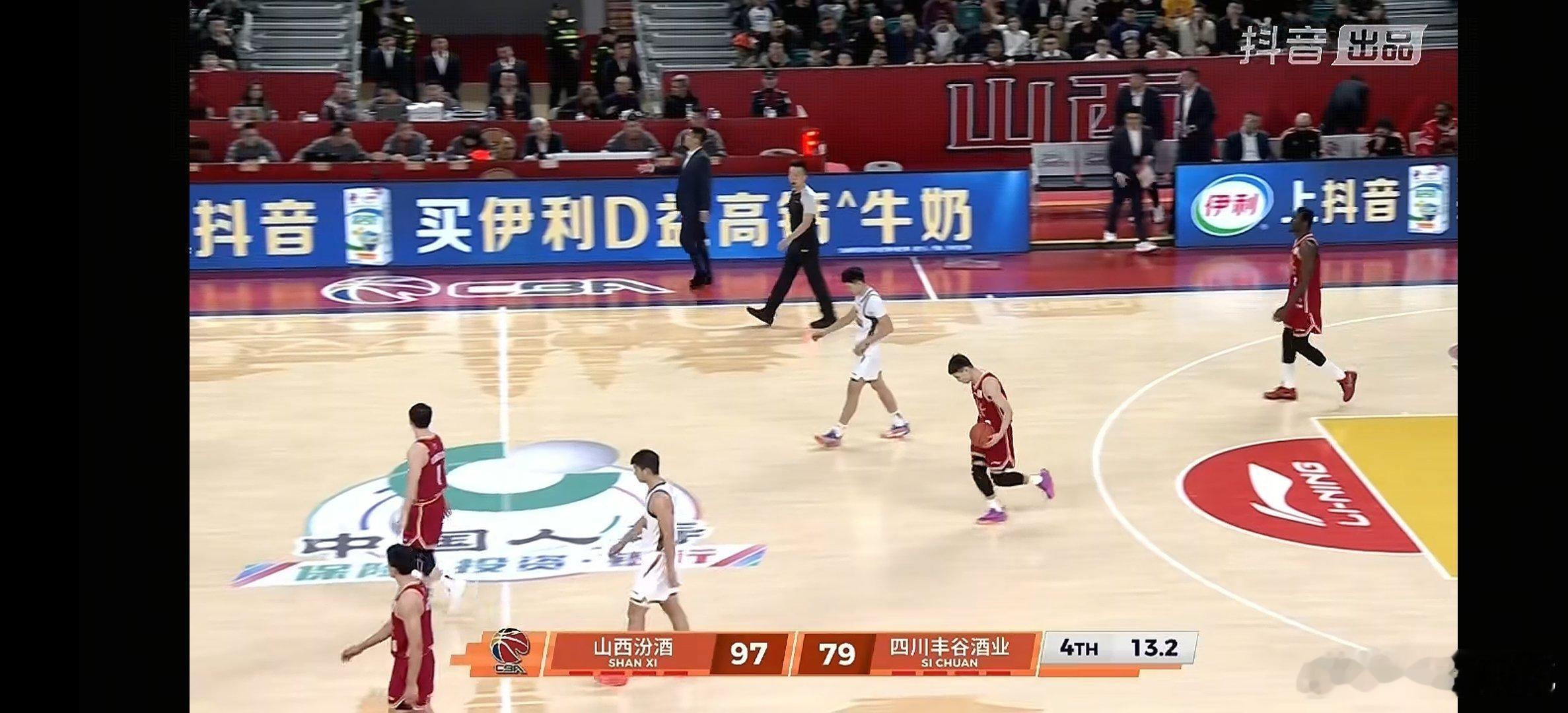 97-79  山西汾酒男篮主场轻取四川男篮cbacba30年