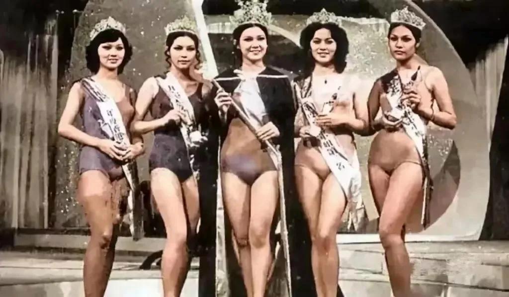 1973年的第一届香港小姐，看看你能认出几个来？
香港小姐选美早在1946年就已