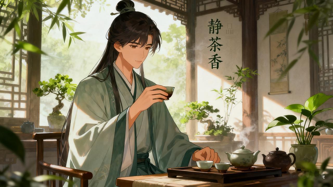 半生悟
 
静品茶香尘念消，
随缘观花自逍遥。
惜伴闲谈岁月暖，
放手远望天地辽