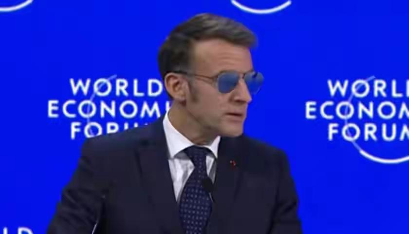 马克龙戴着墨镜，硬刚美国，当着全世界的面，向中方发出邀请函