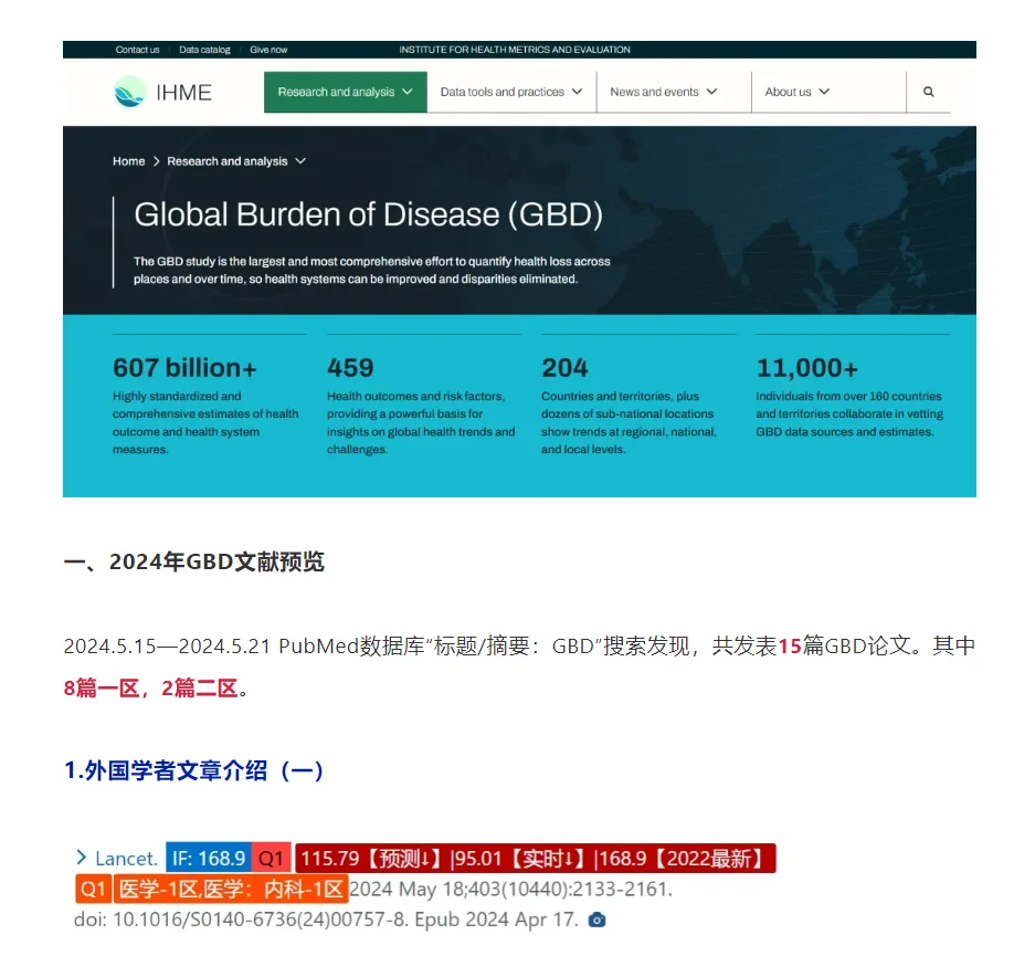 lancet连发7篇！GBD数据库究竟有何魅力？