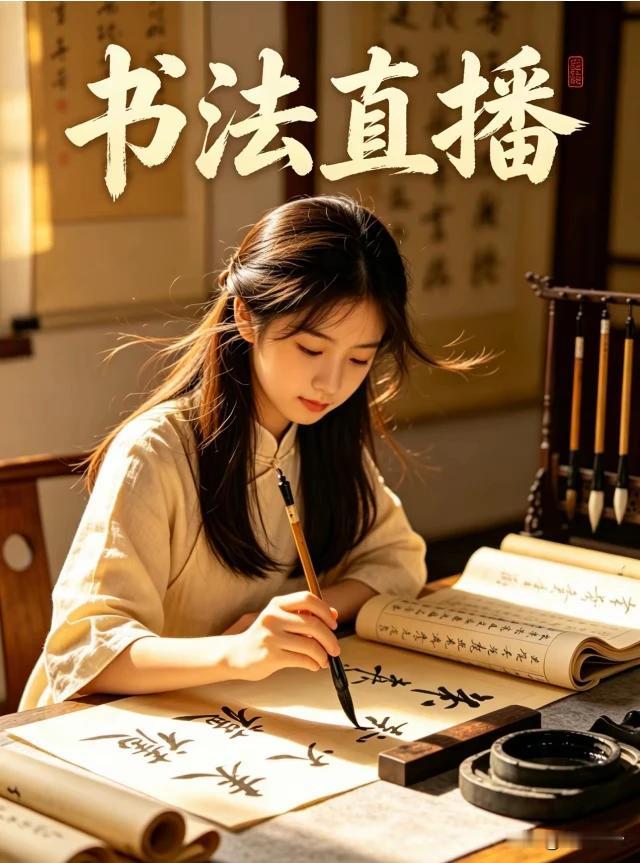 笔墨为媒开直播，
从来不会去带货。
名利喧嚣皆远避，
春秋笔法传汉末。