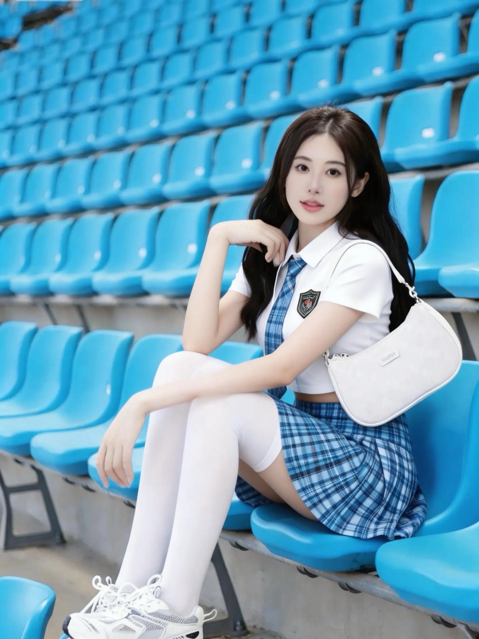 谁的青春DNA动了！这套蓝格JK也太纯了。       一套搞定校园风...