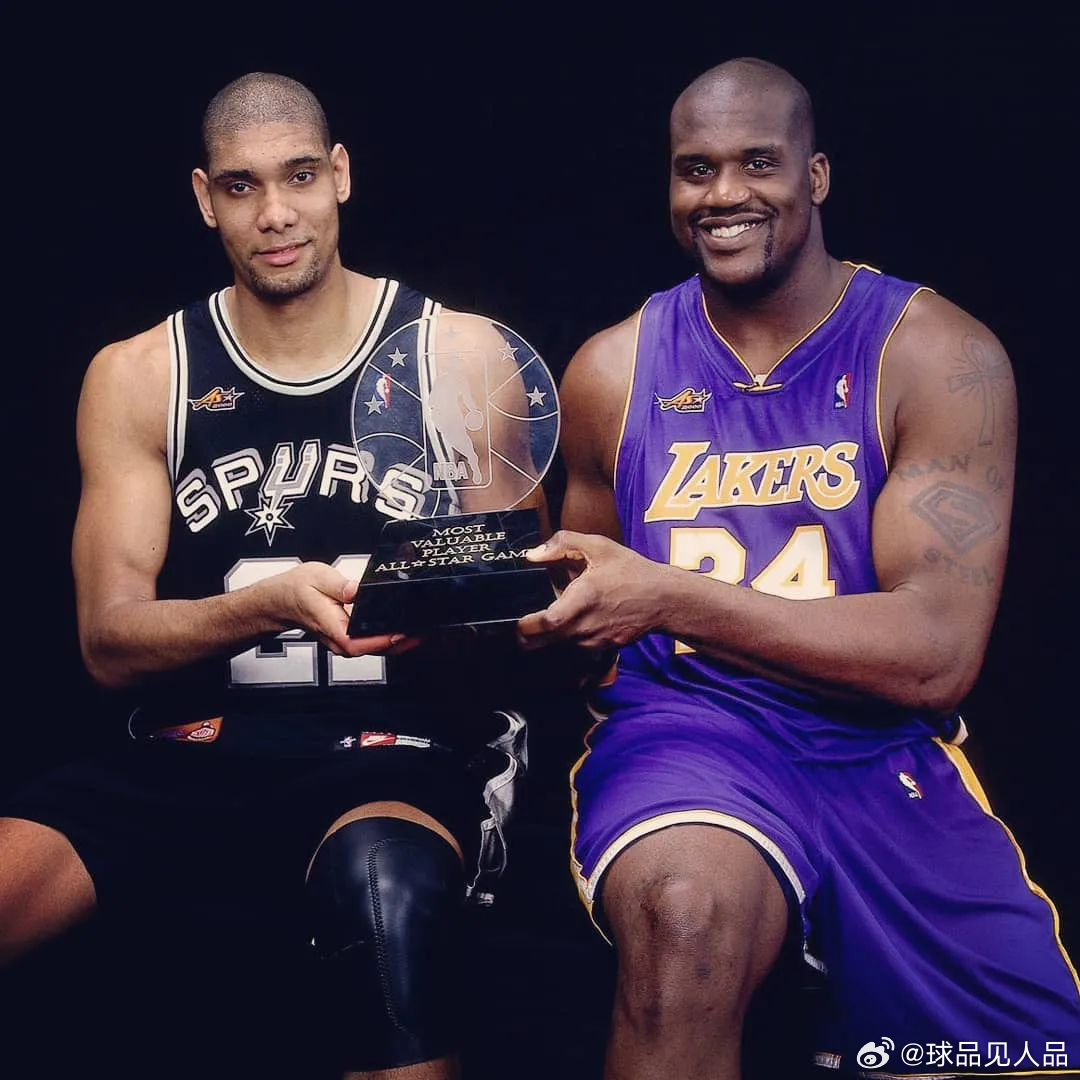 分享一个NBA有趣的问题！巅峰的奥尼尔和巅峰的邓肯！你会选择谁建队？奥尼尔，巅峰