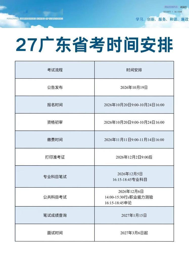 考公暂停！27广东省考时间已确定！！

最近身边不少蹲广东省考的朋友都在到处问消