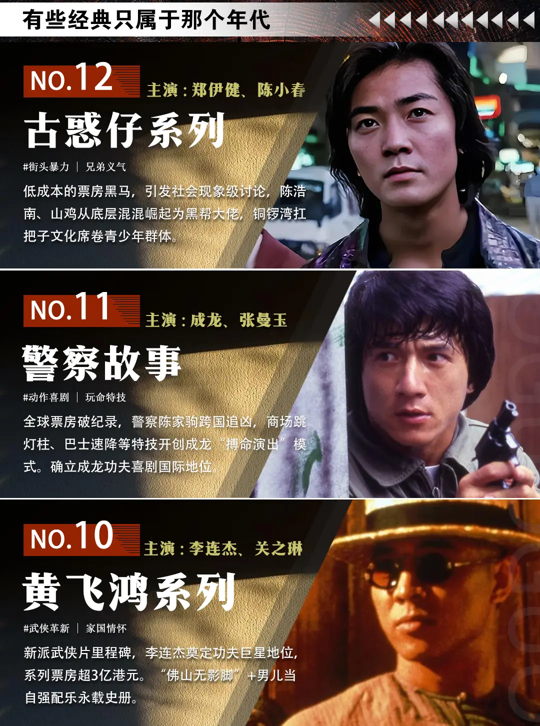 港片巅峰时代top12，经典无法复刻