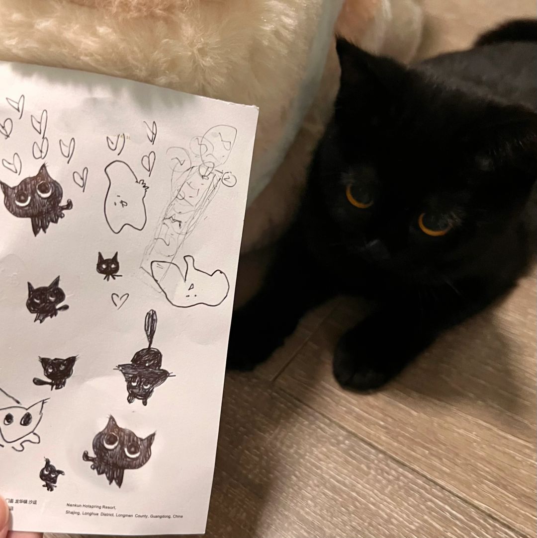 请欣赏、、宝的自画像