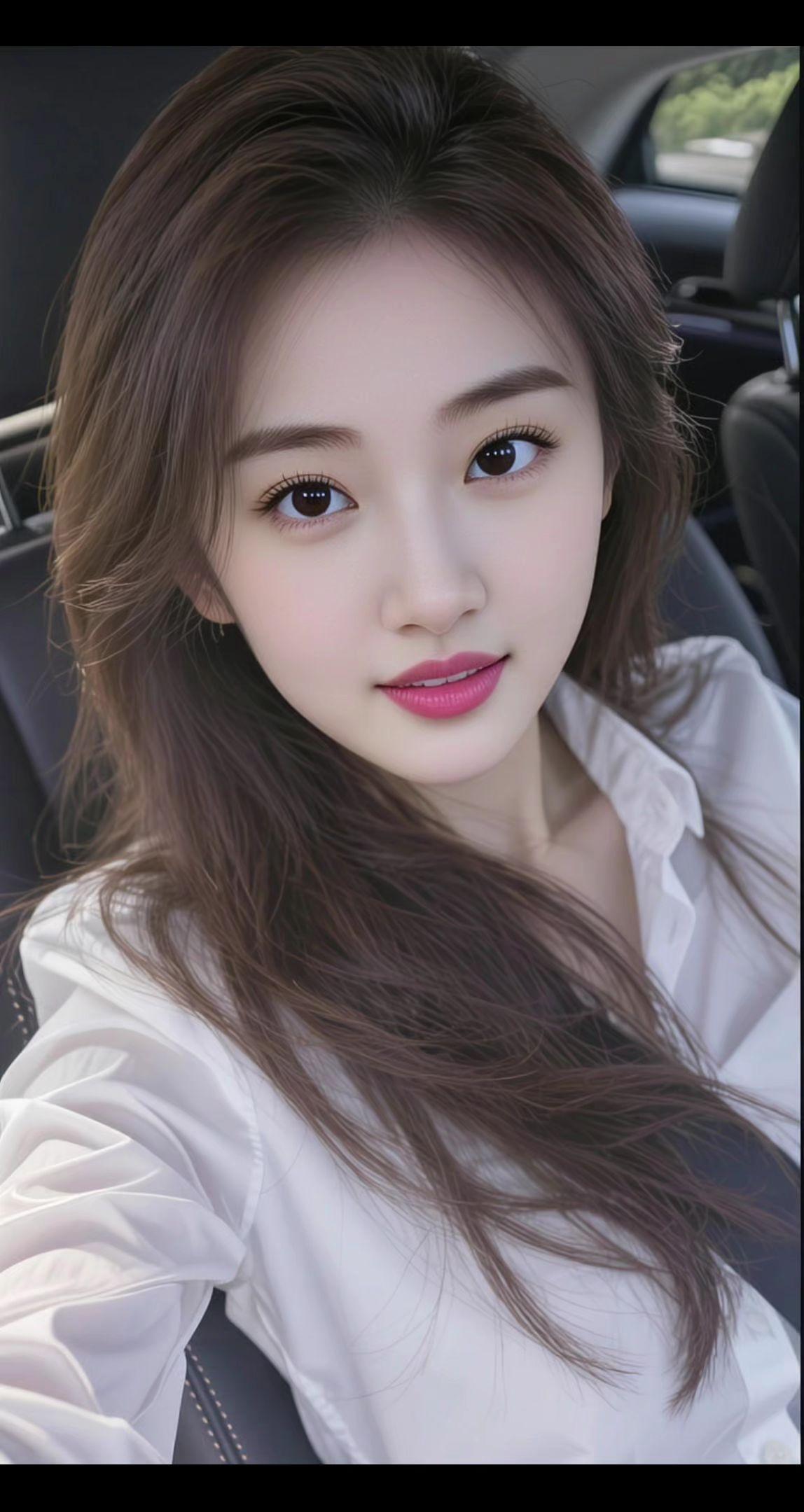 AI柔焦生活照 抖音ai创作 高颜值美女