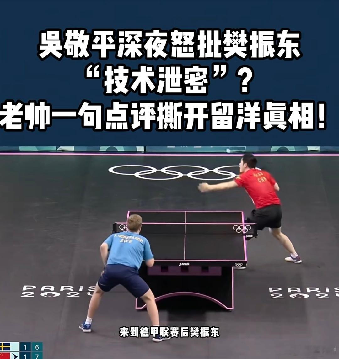 我靠，国乒输球怪樊振东留洋？这逻辑打死我也想不出来。乒乓球圈烂到这个地步了吗 