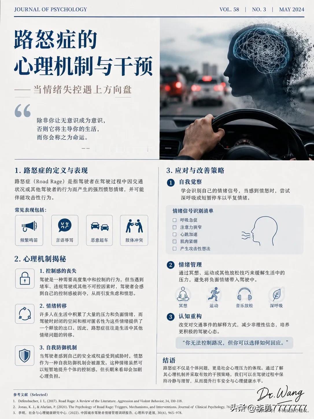 「心理学解释：为什么人在车里更容易失控？」

很多人以为，路怒症只是“脾气不好”