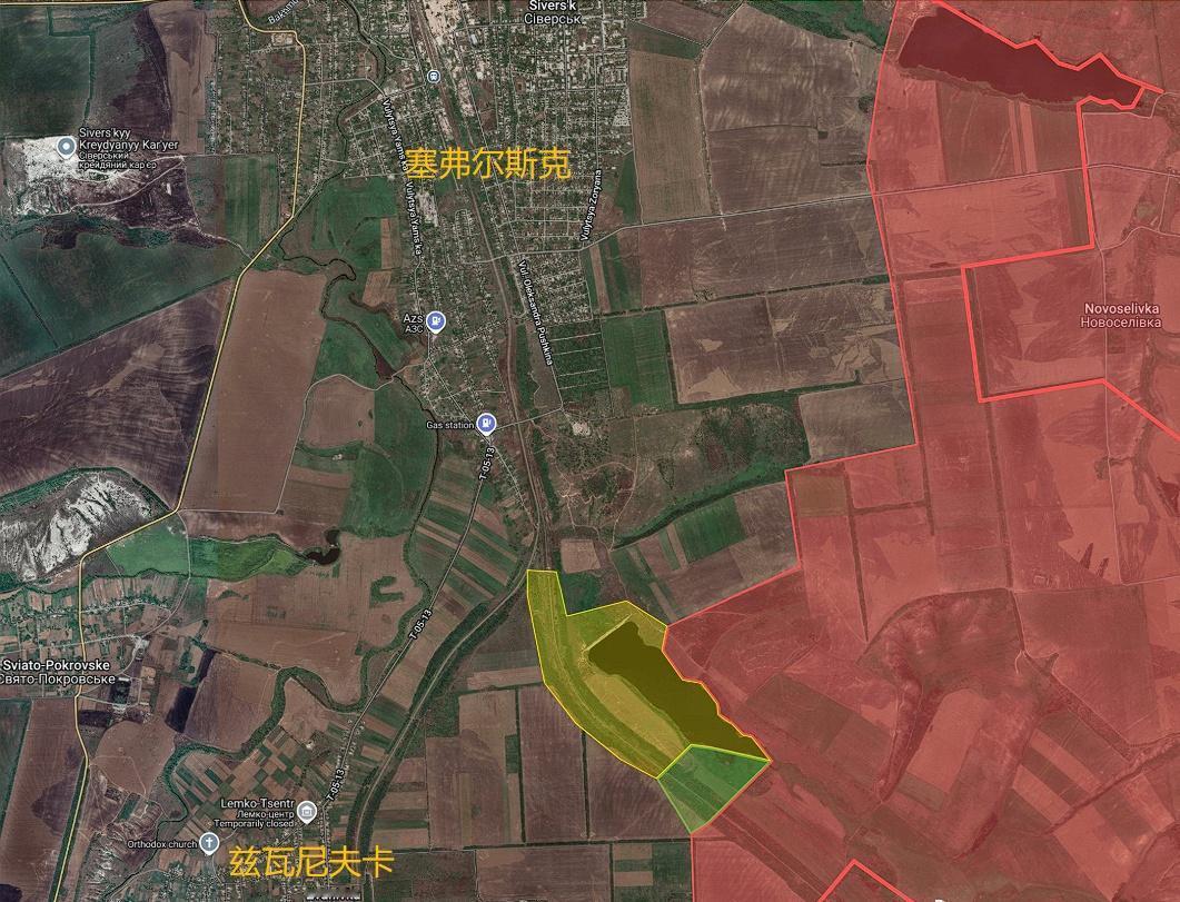Kalibrated Maps 更新
一、塞弗尔斯克：俄军进抵该市南郊。（图1）