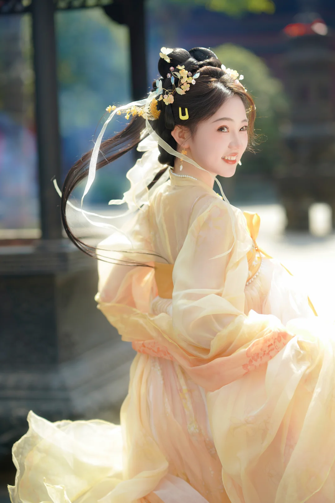 秋日氛围感拉满的宝轮寺～🍂重庆汉服约拍