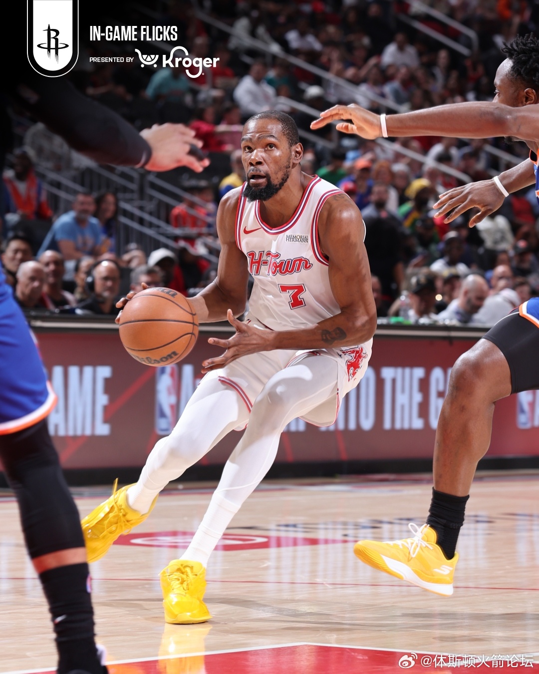 半场火箭63-50尼克斯，最后被追了六分KD18+5+4，伊森15分，谢泼德12