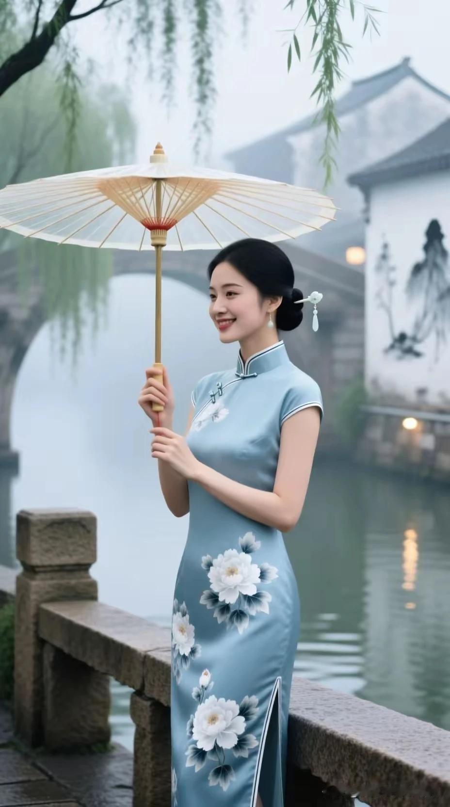 上联：一夜暴雨千池满
下联：几缕清风万波涌