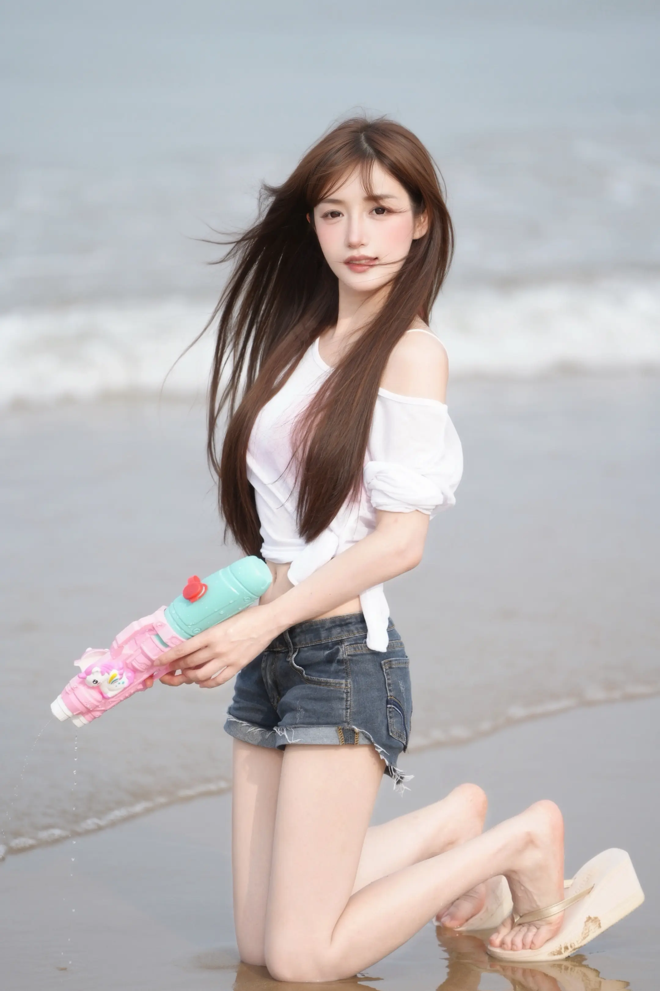 抱歉 我完美的脸蛋 柔顺的头发 时尚的穿搭 曼妙的身材 可爱的性格 你...