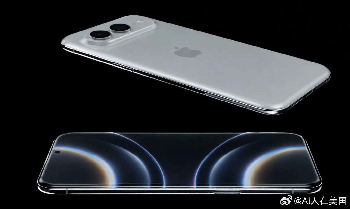 【苹果20周年纪念版iPhone新渲染图曝光：后置双摄、前置单挖孔设计】苹果20