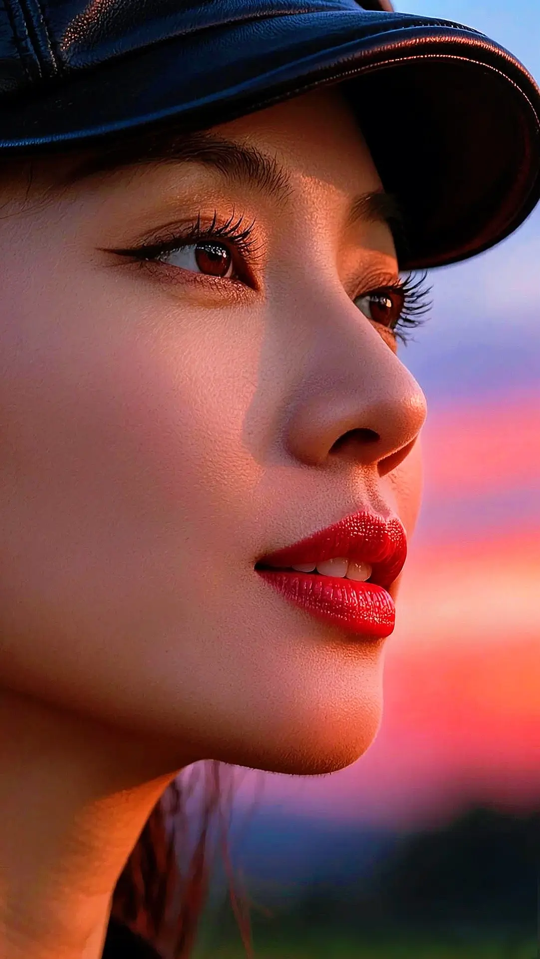 夕阳氛围感自拍