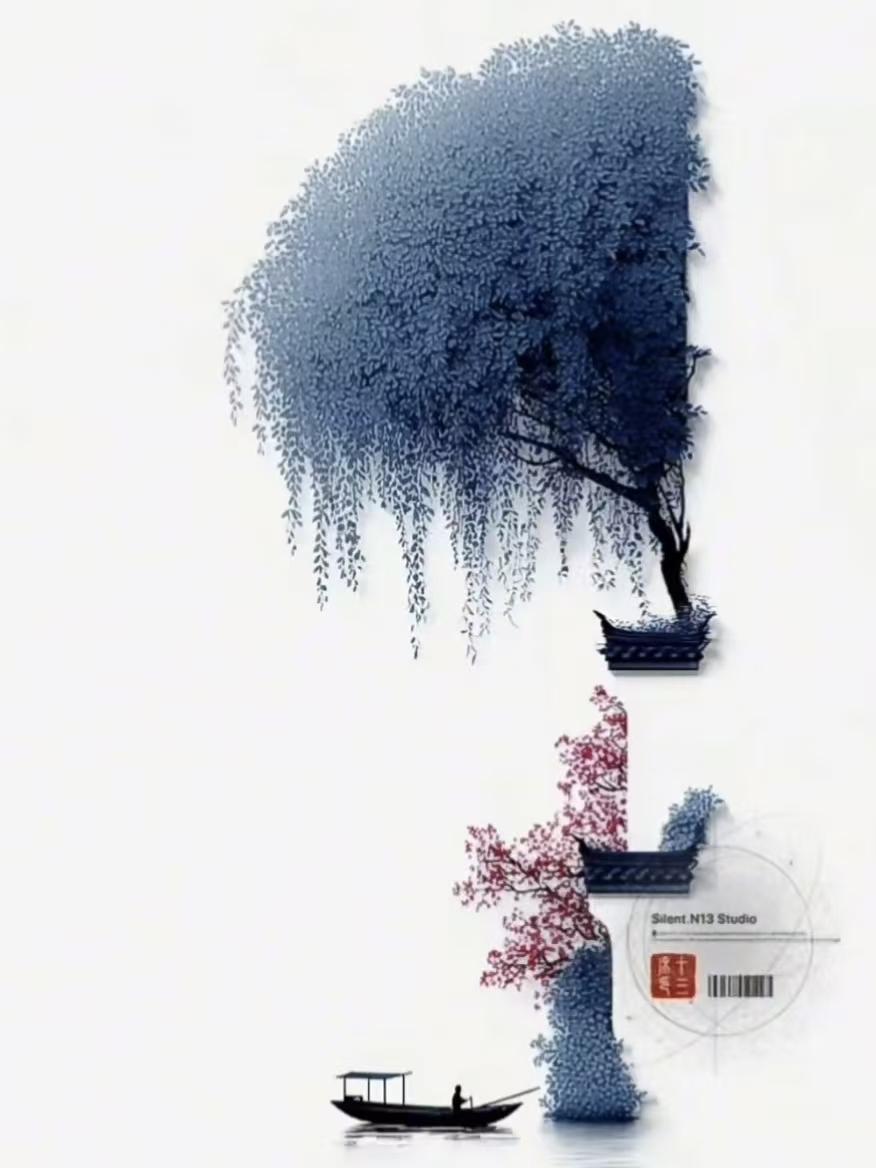 山坡羊·心安即归处
心宁如镜，
尘喧难侵，
所行之处皆清净。
志如磐，不须等，