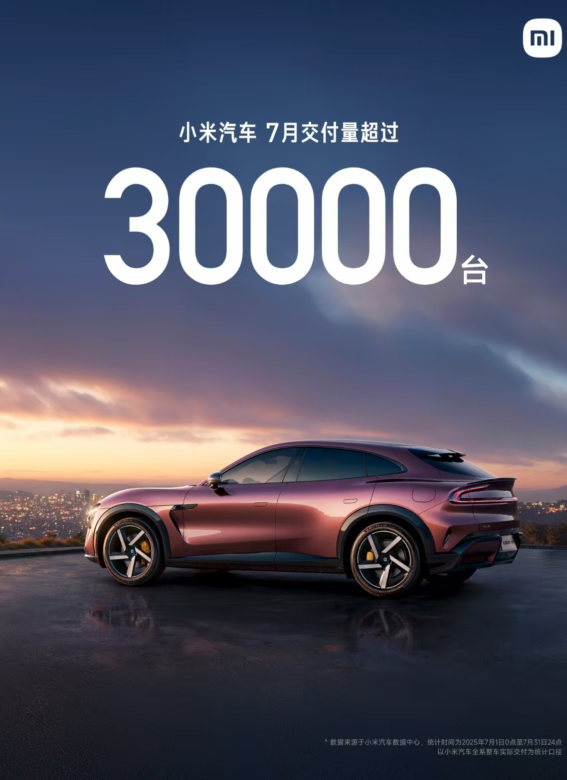 小米 YU7 产能表现可太牛了，上市首月品牌销量就突破 30000，简直一路狂飙